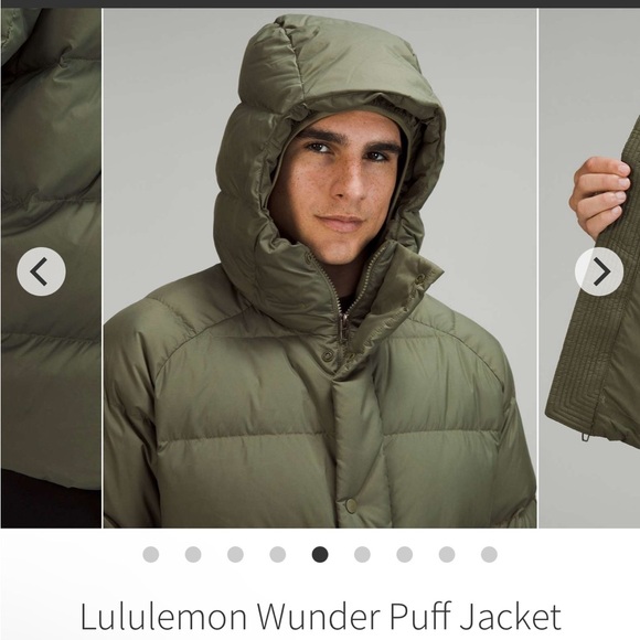 MENS M LULULEMON OLIVE GREEN JACKET - Picture 9 of 13